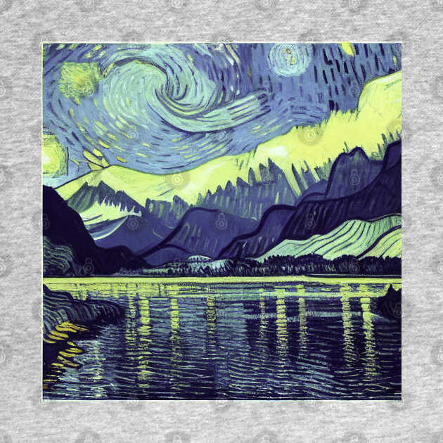 Fiordland National Park in Van Gogh's style by Classical